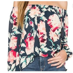EIGHT SIXTY women's off the shoulder floral blouse